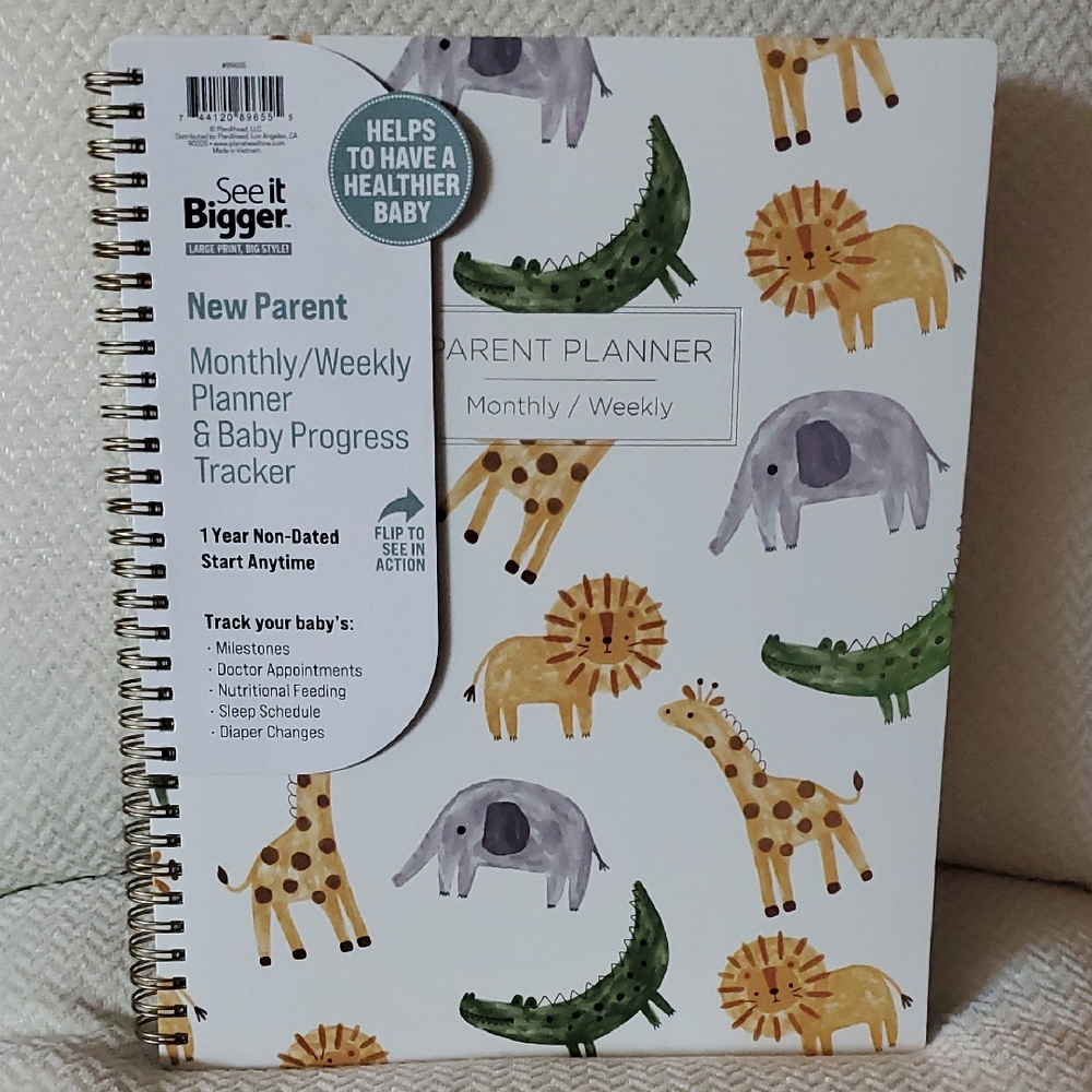 See It Bigger New Parent Planner/Animal Print Design